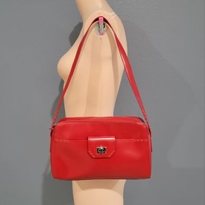 M. LONDON red leather purse